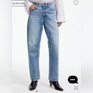 Barrel-Leg Jean Dobbins Wash - NWT - size 31 petite